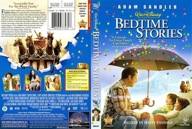 dvd cover Bedtime Stories 2008 Dvd Cover