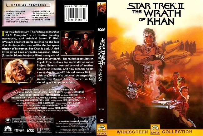 dvd cover Star Trek II The Wrath Of Khan 1982 Dvd Cover