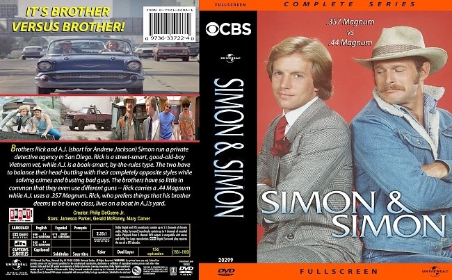 dvd cover Simon & Simon Complete Series 1981-1989 Dvd Cover