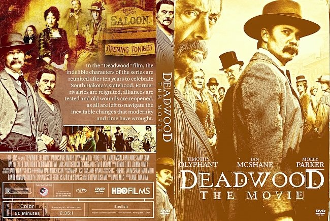 dvd cover Deadwood: The Movie 2019 Dvd Cover
