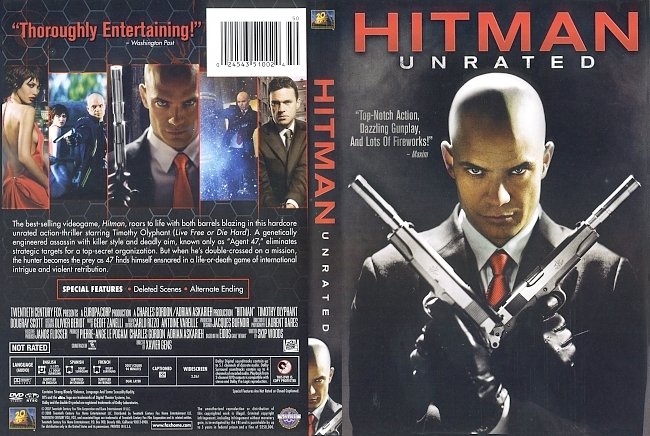 dvd cover Hitman - Unrated 2007 Dvd Cover