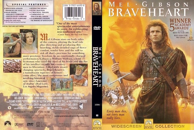 dvd cover Braveheart 1995 Dvd Cover