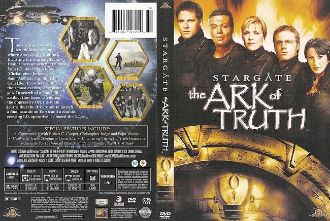 dvd cover Stargate The Ark Of Truth 2008 Dvd Cover