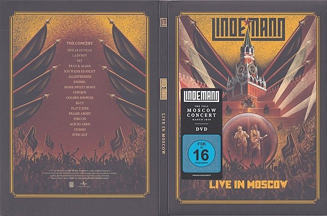 dvd cover Lindemann - Live In Moscow 2021 Dvd Cover
