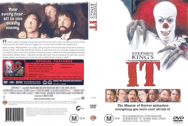 dvd cover IT 1990 Dvd Cover
