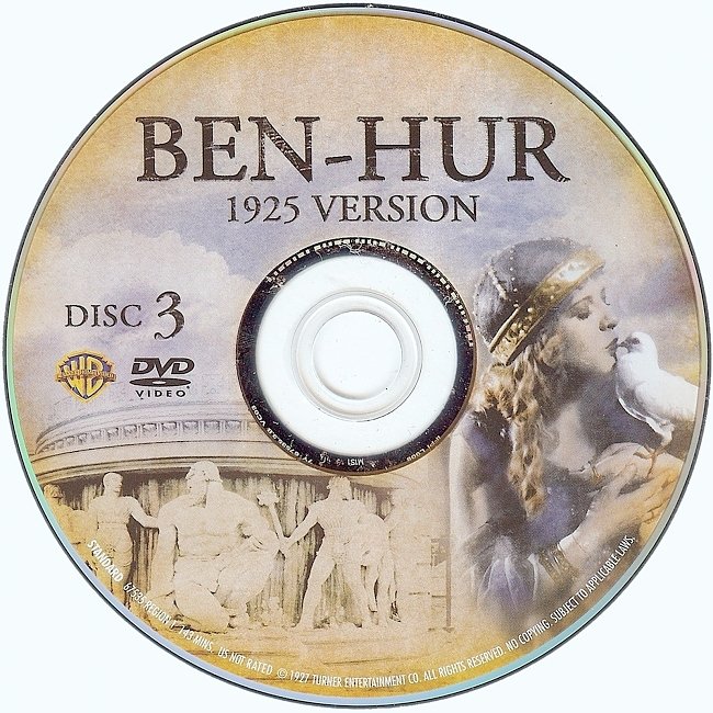 dvd cover Ben-Hur 1959 R1 Disc 3 Dvd Cover