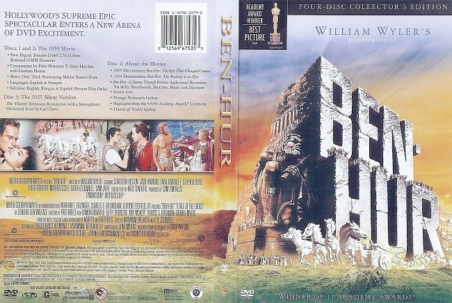 dvd cover Ben-Hur - Collectors Edition 1959 Dvd Cover
