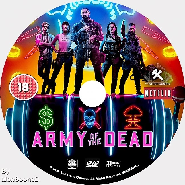 dvd cover Army Of The Dead 2021 Dvd Disc Dvd Cover