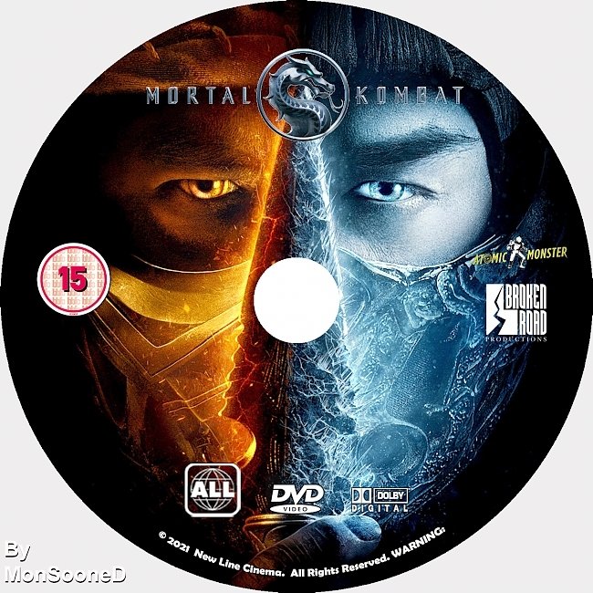 dvd cover Mortal Kombat 2021 Dvd Disc Dvd Cover