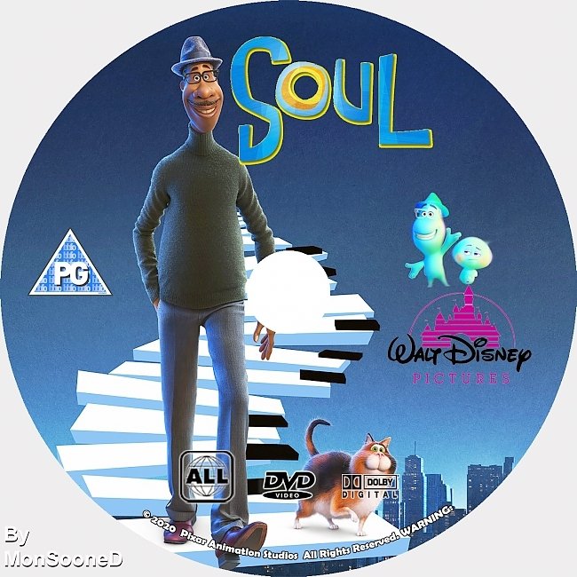 dvd cover Soul 2020 Dvd Disc Dvd Cover