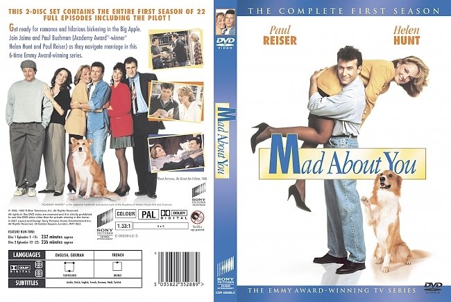dvd cover Mad About You - Season 1 1992 Dvd Cover