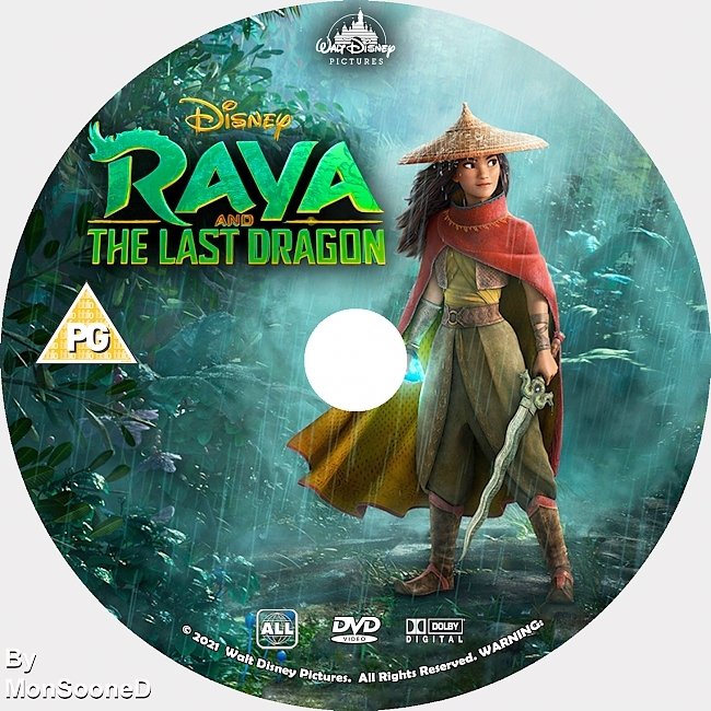 dvd cover Raya And The Last Dragon 2021 Dvd Disc Dvd Cover