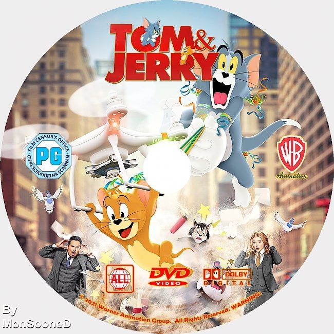dvd cover Tom & Jerry 2021 Dvd Disc Dvd Cover