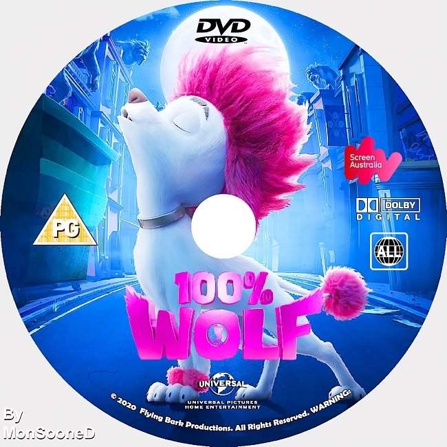 dvd cover 100% Wolf 2020 Dvd Disc Dvd Cover