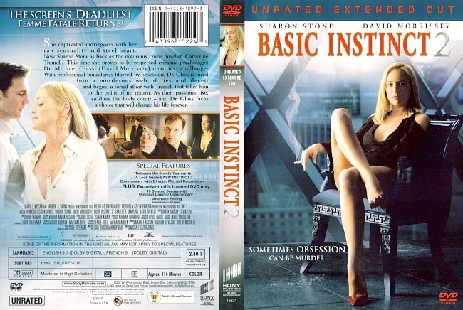 dvd cover Basic Instinct 2 - Unrated 2006 Dvd Cover