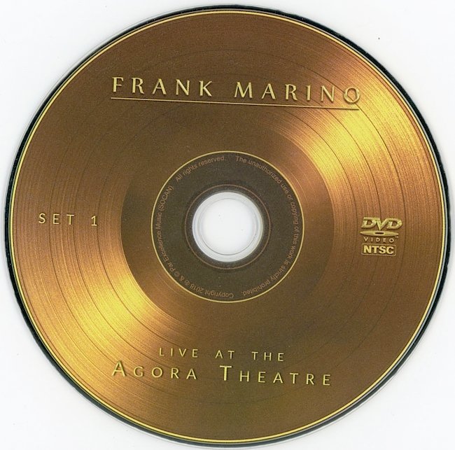 dvd cover Frank Marino - Live In Agora Theatre 2019 Dvd Cover