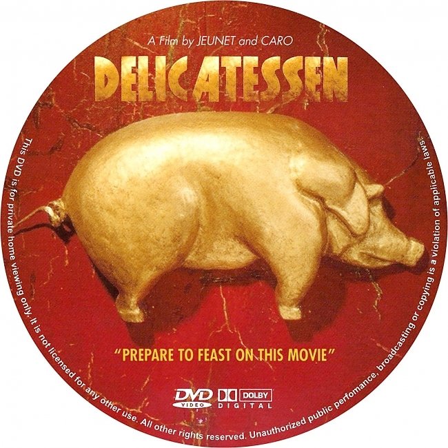 dvd cover Delicatessen 1991 R1 Disc Dvd Cover