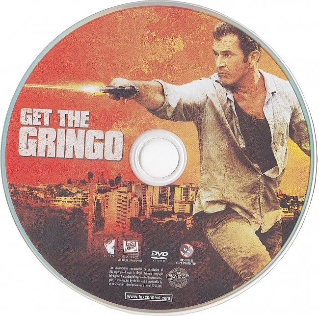 dvd cover Get The Gringo 2012 R1 Disc Dvd Cover
