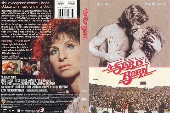 dvd cover A Star Is Born 1976 Dvd Cover