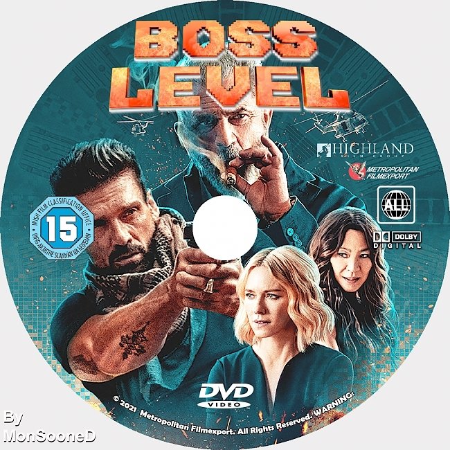 dvd cover Boss Level 2021 Dvd Disc Dvd Cover