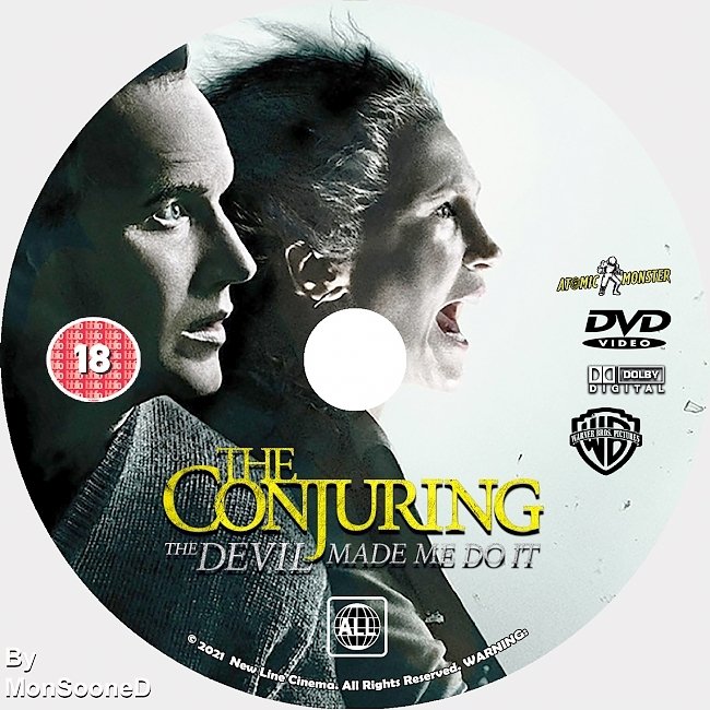 The Conjuring 3 The Devil Made Me Do It 2021 Dvd Disc Dvd Cover 