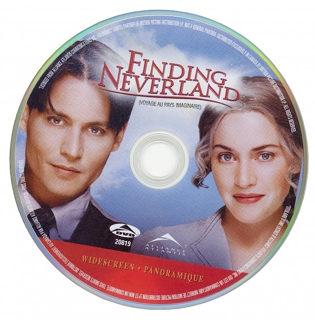 dvd cover Finding Neverland 2004 R1 Disc Dvd Cover