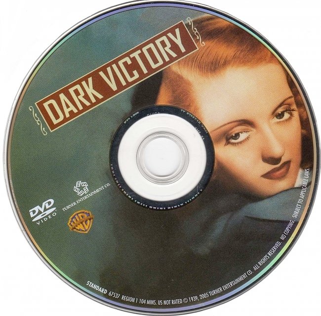 dvd cover Dark Victory 1939 R1 Disc Dvd Cover