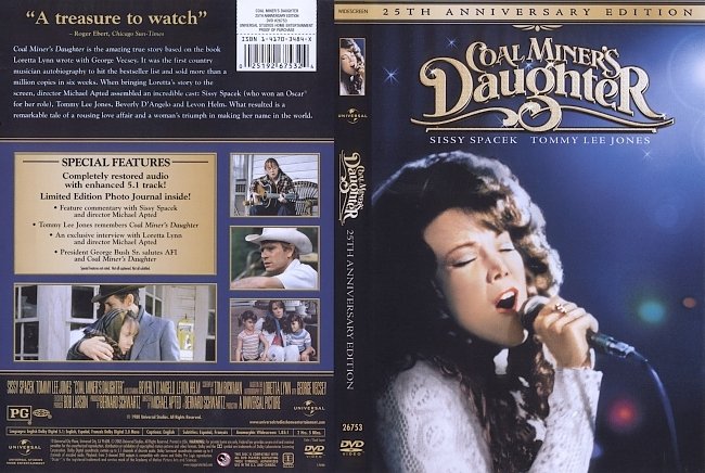 dvd cover Coal Miners Daughter - 25th Anniversary Edition 1980 Dvd Cover