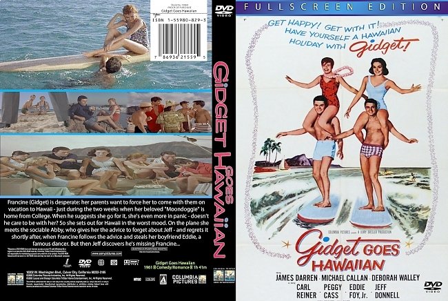 dvd cover Gidget Goes Hawaiian 1961 Dvd Cover