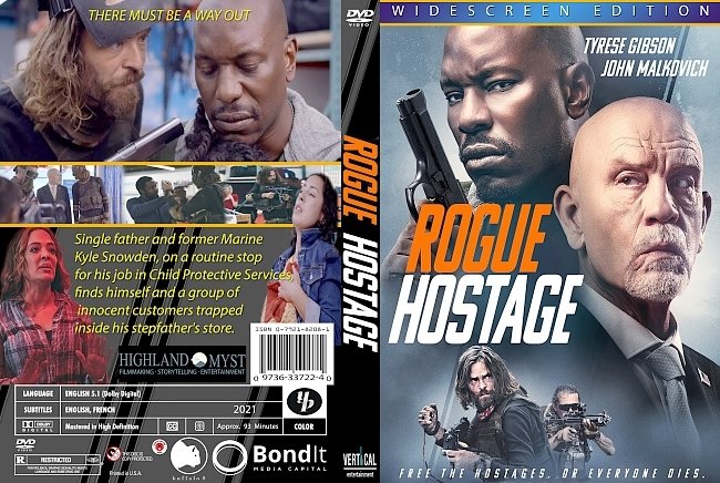 dvd cover Rogue Hostage 2021 Dvd Cover