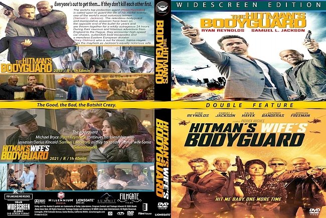 dvd cover The Hitman's Bodyguard Double Feature2021 Dvd Cover