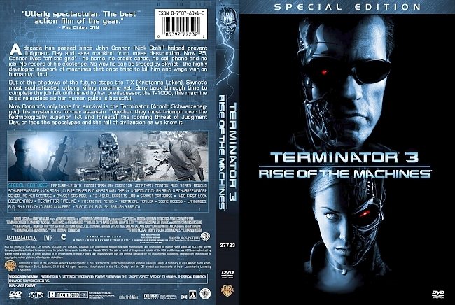 dvd cover Terminator 3 Rise Of The Machines - Special Edition 2003 Dvd Cover