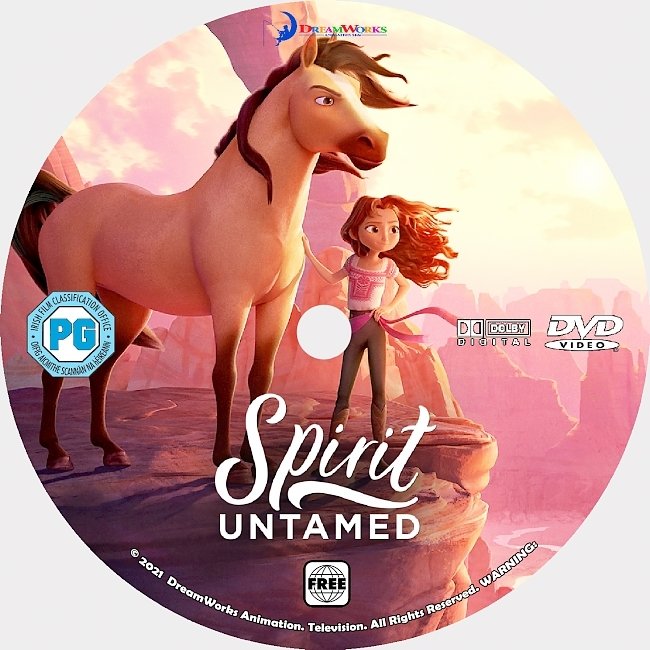 dvd cover Spirit Untamed 2021 Dvd Disc Dvd Cover