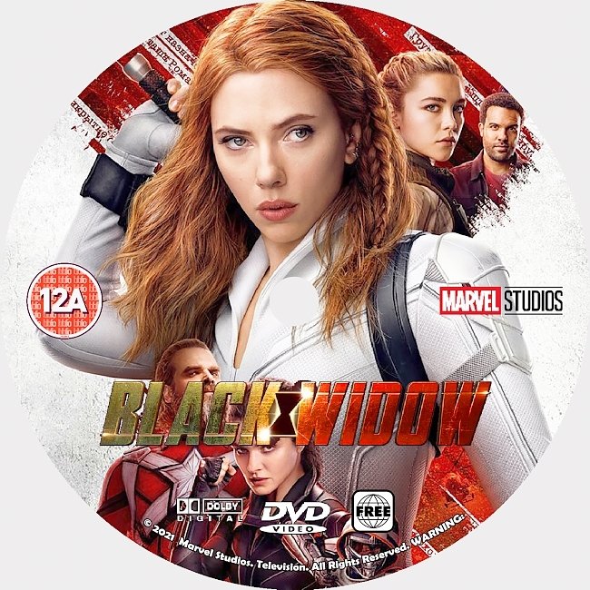 dvd cover Black Widow 2021 Dvd Disc Dvd Cover