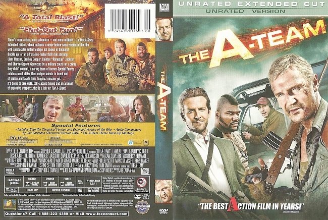 dvd cover The A-Team - Unrated Extended Cut 2010 Dvd Cover