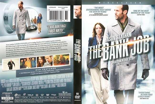 dvd cover The Bank Job 2008 Dvd Cover