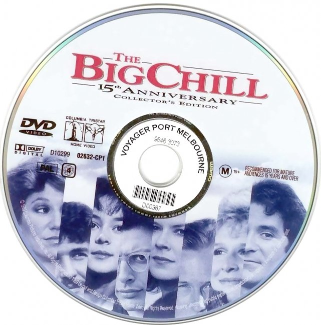 dvd cover The Big Chill 1983 Disc Label Dvd Cover