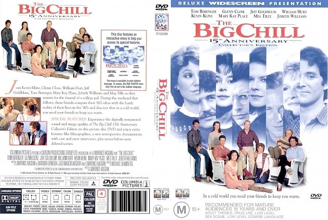 dvd cover The Big Chill 1983 Dvd Cover