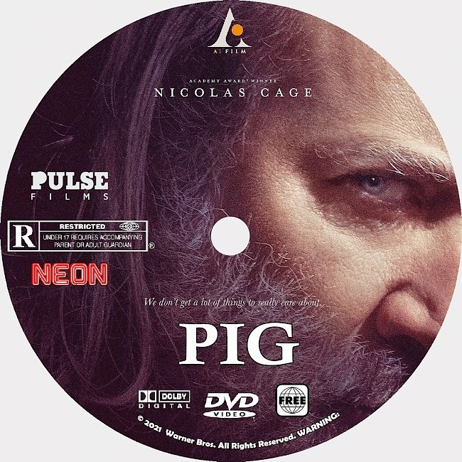 dvd cover Pig 2021 Dvd Disc Dvd Cover