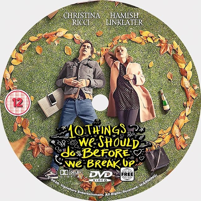 dvd cover 10 Things We Should Do Before We Break Up 2020 Dvd Disc Dvd Cover