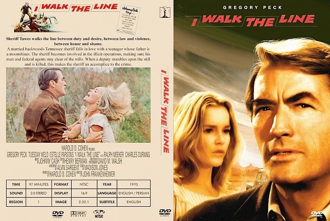 dvd cover I Walk The Line 1970 Dvd Cover