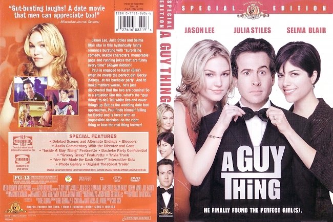 dvd cover A Guy Thing 2003 Dvd Cover