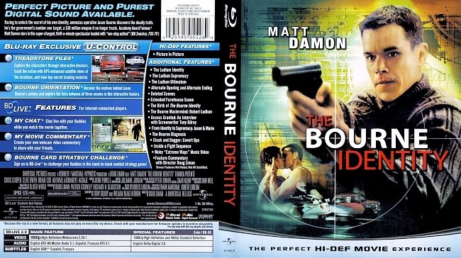 dvd cover Bourne 2002 Dvd Cover