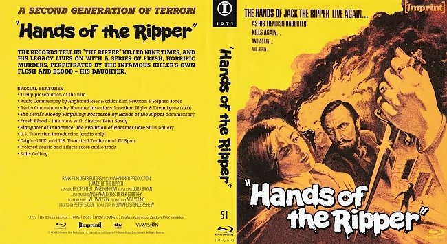 dvd cover Hands Of The Ripper 1971 Dvd Cover