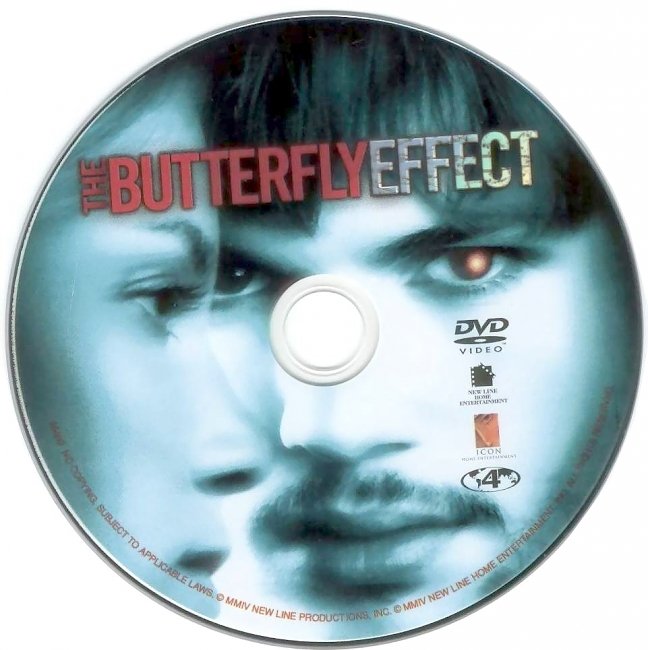 dvd cover The Butterfly Effect 2004 Disc Label Dvd Cover