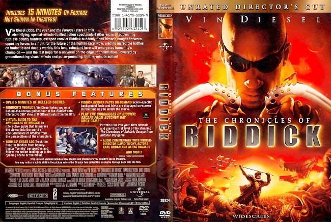 dvd cover The Chronicles Of Riddick - Unrated Directors Cut 2004 Dvd Cover