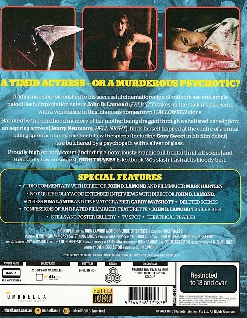 dvd cover Stage Fright 1980 Dvd Cover