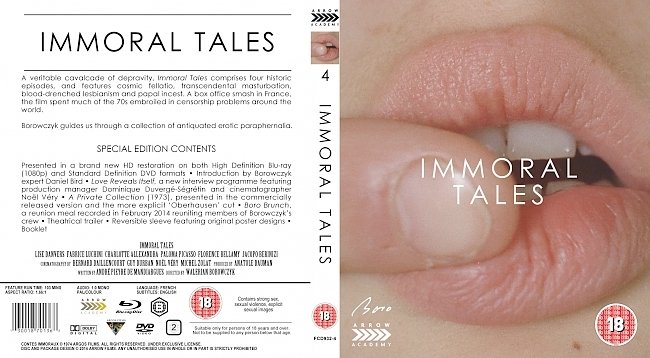 dvd cover Immoral Tales 1973 Dvd Cover