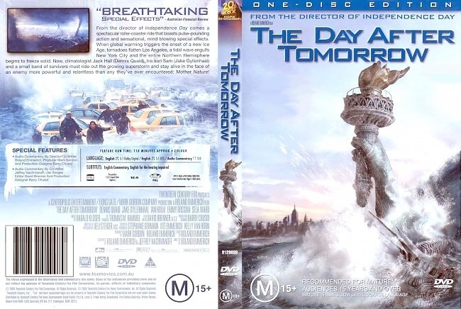 dvd cover The Day After Tomorrow 2004 Dvd Cover