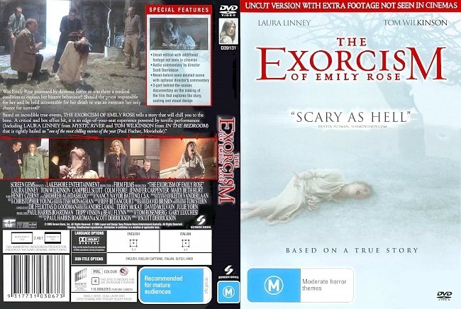 dvd cover The Exorcism Of Emily Rose - Uncut Version 2005 Dvd Cover